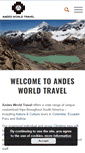 Mobile Screenshot of andesworldtravel.com